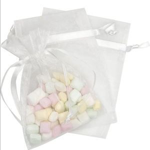 NEW 75 bags per order ivory organza bags 4in x 5.5in